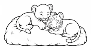 coloriage Lion updated gratuit a imprimer