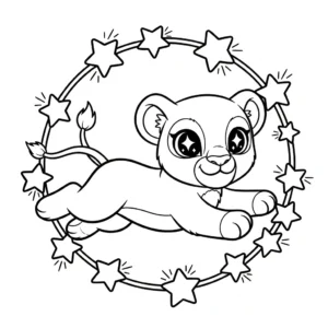 coloriage Lion updated pour enfant de 3 ans
