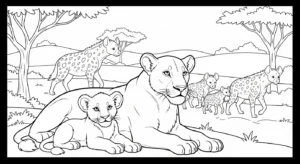 coloriage Lion updated pour enfant de 8 ans