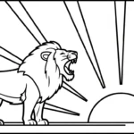 coloriage Lion updated à imprimer kawaii