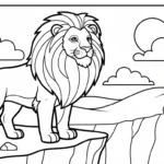 coloriage Lion updated à imprimer pour enfant de 6 ans