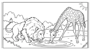 coloriage Lion updated à imprimer pour enfant de 2 ans