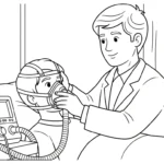 coloriage Médecin a imprimer gratuit