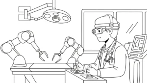 coloriage Médecin a imprimer gratuitement