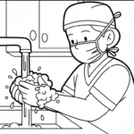 coloriage Médecin pour enfants a imprimer gratuit