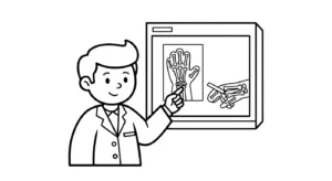 image de coloriage Médecin pour enfant