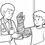 coloriage Médecin à imprimer pour enfant de 2 ans