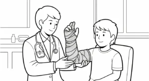 coloriage Médecin à imprimer pour enfant de 2 ans