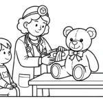 coloriage Médecin gratuit pour enfants