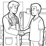 coloriage Médecin pour enfant gratuit