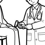 coloriage Médecin à imprimer pour enfant de 10 ans