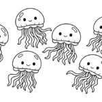 coloriage Méduse pour enfants
