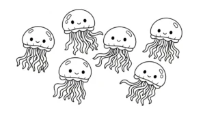 coloriage Méduse pour enfants
