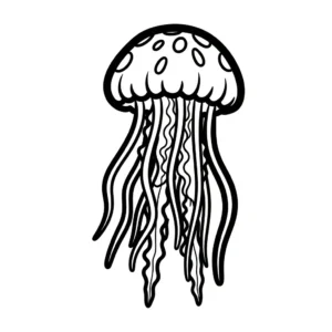 coloriage Méduse a dessiner et imprimer