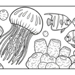 coloriage Méduse a dessiner et imprimer