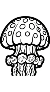 coloriage Méduse à imprimer gratuitement pdf