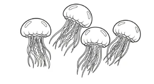 coloriage Méduse pour enfant a imprimer gratuit