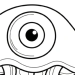 coloriage Méduse à imprimer pour enfant de 4 ans