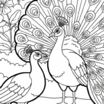 coloriage Paon à imprimer pdf gratuit