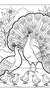 coloriage Paon à imprimer pdf gratuit