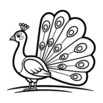 coloriage Paon a colorier en ligne