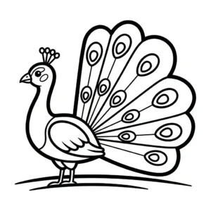 coloriage Paon a colorier en ligne