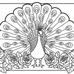 coloriage Paon a imprimer gratuit