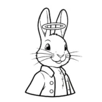 coloriage Peter Rabbit pour enfant de 8 ans