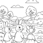 coloriage Peter Rabbit en ligne pour enfant
