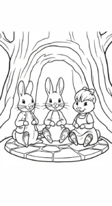 coloriage Peter Rabbit pour enfants a imprimer gratuit
