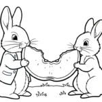 coloriage Peter Rabbit a imprimer