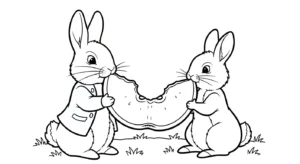 coloriage Peter Rabbit a imprimer