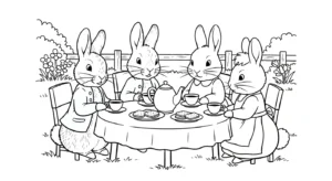 coloriage Peter Rabbit à imprimer pdf gratuit