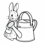 coloriage Peter Rabbit pour enfant de 6 ans