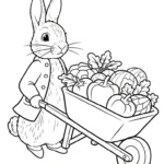 coloriage Peter Rabbit pour enfant de à imprimer