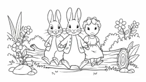 coloriage Peter Rabbit pour enfant