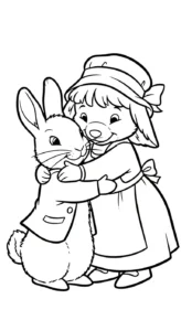 coloriage Peter Rabbit a colorier en ligne gratuitement