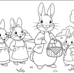 coloriage Peter Rabbit pour enfants a imprimer gratuit