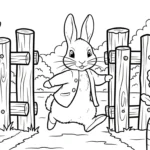 coloriage Peter Rabbit pour enfant gratuit