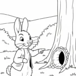 coloriage Peter Rabbit pour enfant a imprimer gratuit
