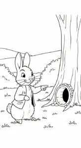 coloriage Peter Rabbit pour enfant a imprimer gratuit
