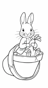 coloriage Peter Rabbit a imprimer gratuit