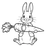 coloriage Peter Rabbit pour enfant à imprimer