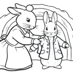 a imprimer coloriage Peter Rabbit gratuit