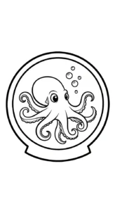 coloriage Pieuvre en ligne pour enfant