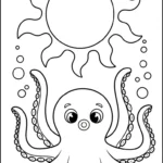 coloriage Pieuvre et dessins
