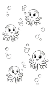 coloriage Pieuvre a telecharger