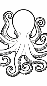 coloriage Pieuvre pour enfant