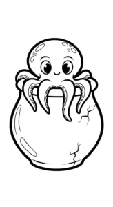 coloriage Pieuvre pour enfants a imprimer