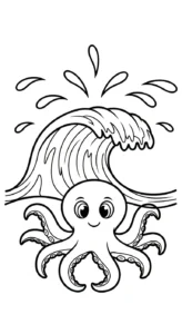 imprimer coloriage Pieuvre